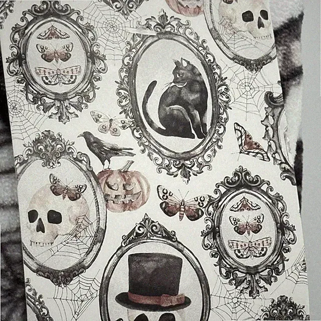 Goth Apothecary Halloween Blanket Queen Skull Moth Butterfly Crow Black Cat New