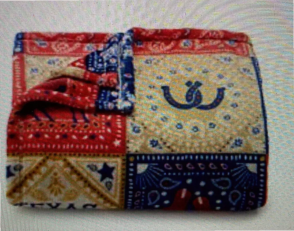 NEW The Big One Texas Oversized Plush Throw blanket bandana cow skull 5ft x 6ft